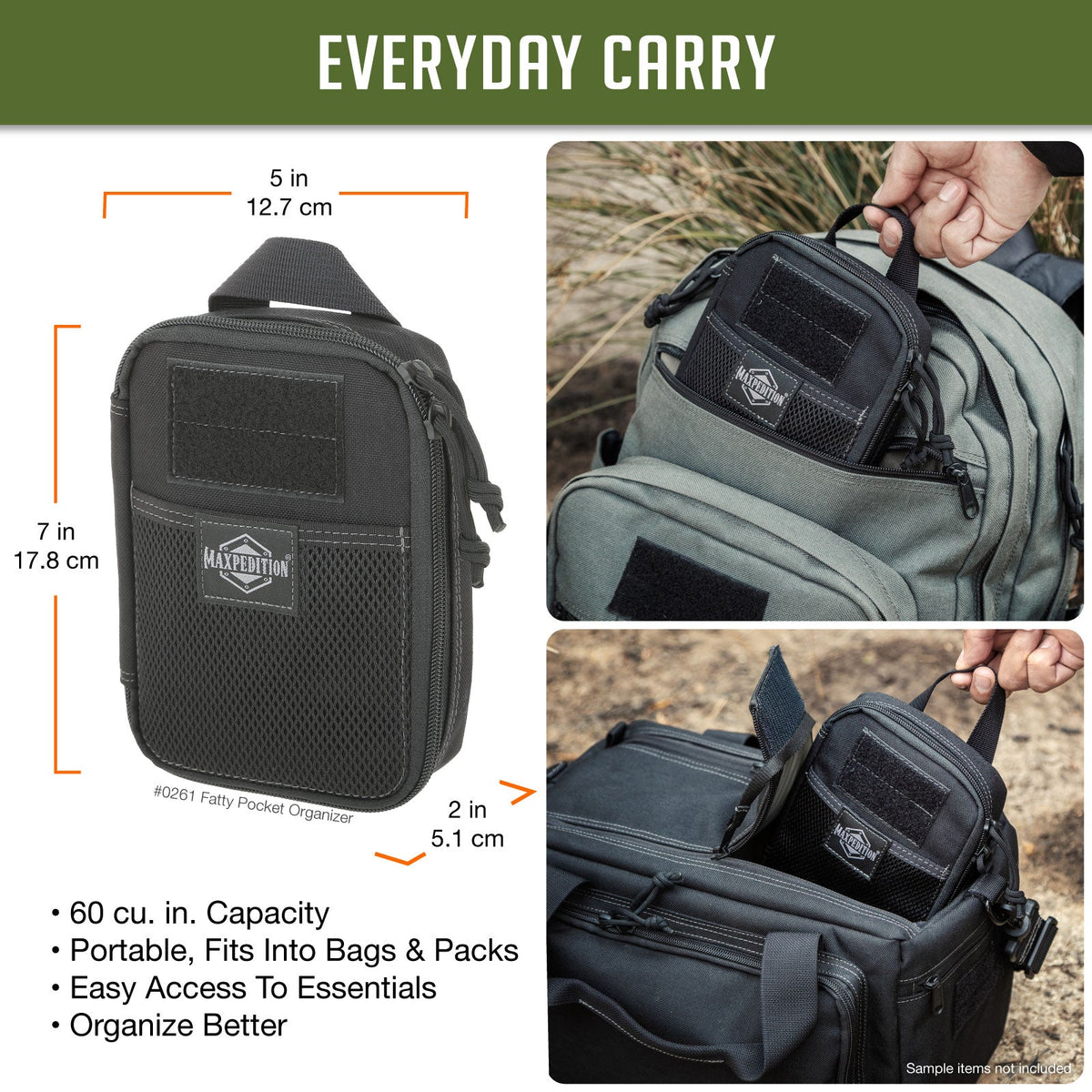 Maxpedition Fatty OD Green Pocket Organiser
