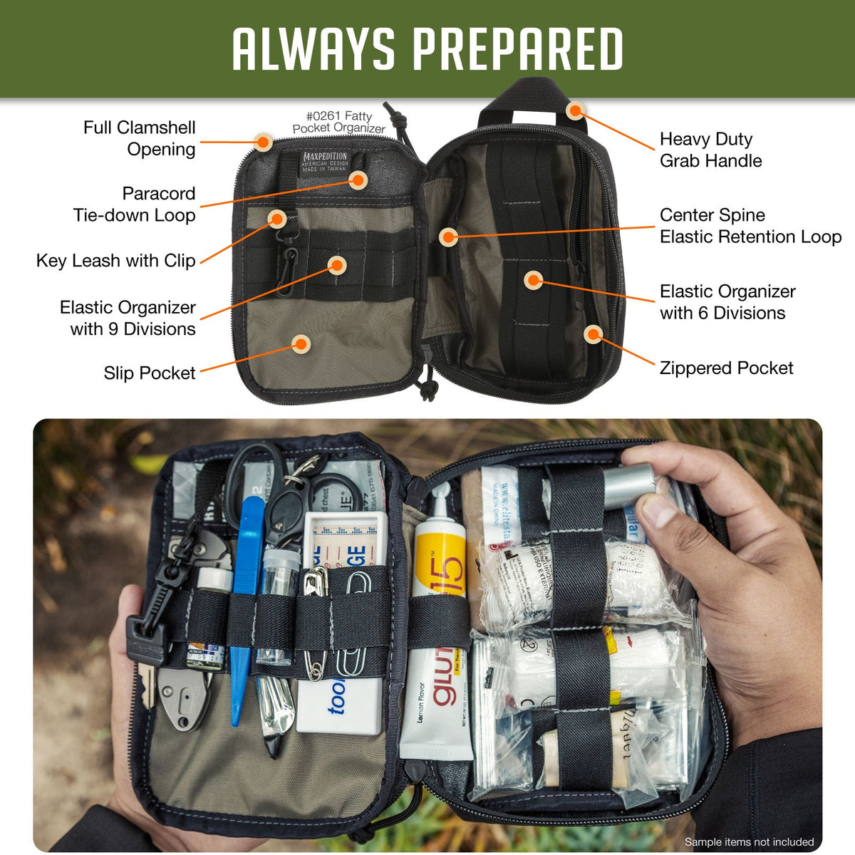 Maxpedition Fatty Wolf Grey Pocket Organiser