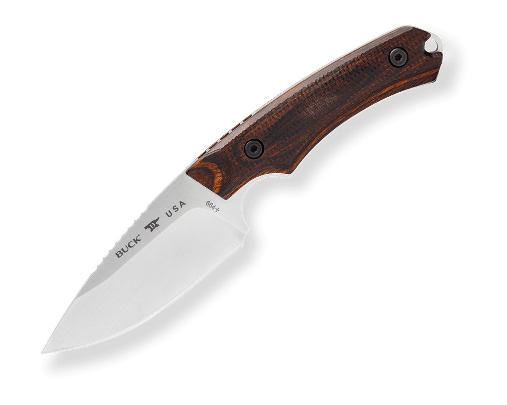 Buck 664 Alpha Hunter Pro Fixed Blade Knife - Walnut DymaLux