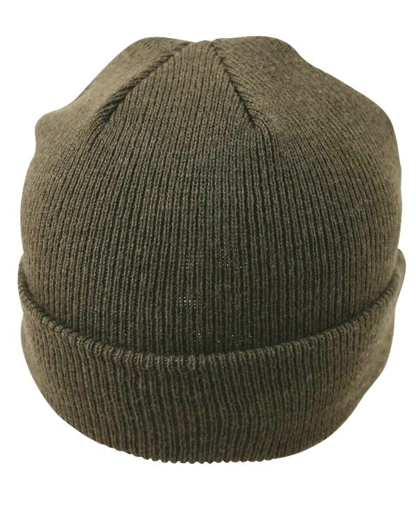 Kombat UK Peaked Beanie (WWII Style) - Olive Green