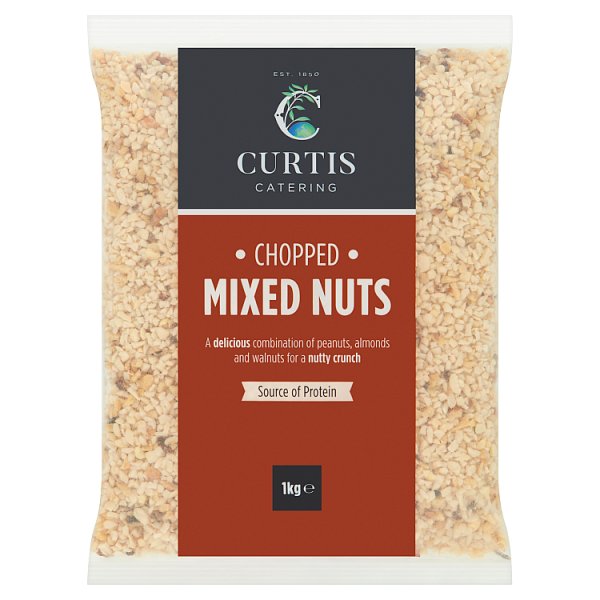 1kg Curtis Catering Chopped Mixed Nuts - Bulk Food Ration Storage