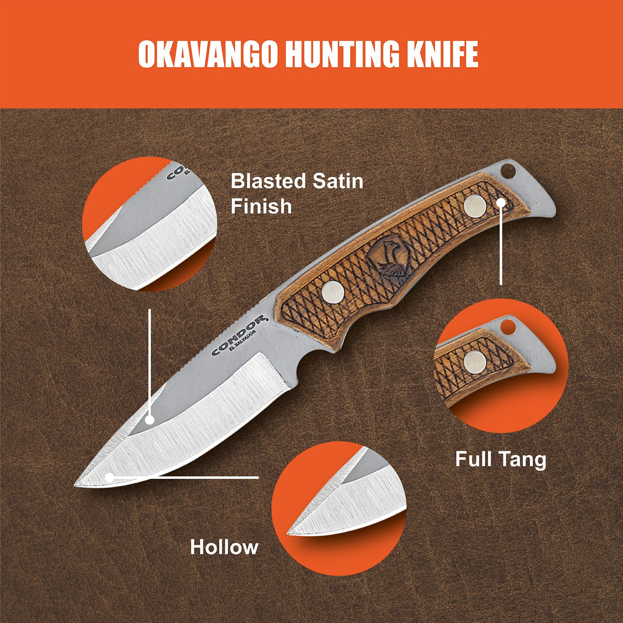 Condor Okavango Hunting Fixed Blade Knife