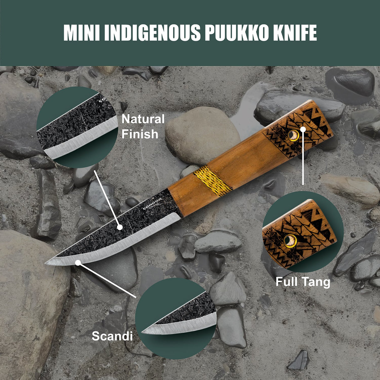 Condor Mini Indigenous Puukko Knife