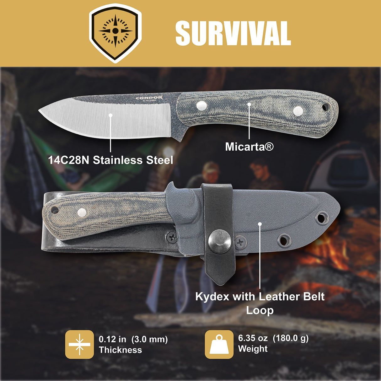 Condor Ceres Fixed Blade Knife
