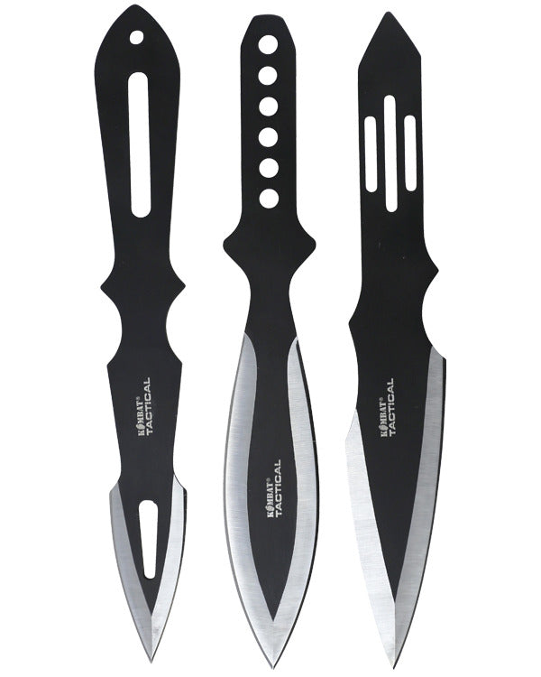 Kombat UK Deluxe TK270-90-3BKA Triple Throwing Knife Set