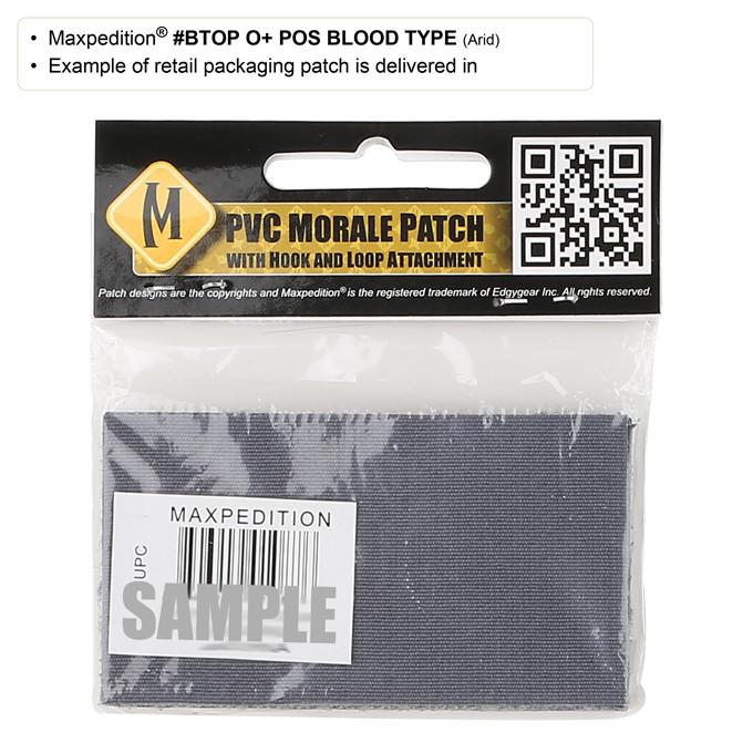 Maxpedition O+ POS Blood Type Swat Patch