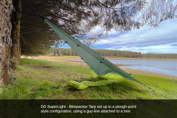 DD Hammocks SuperLight - Bikepacker Tarp - Olive Green