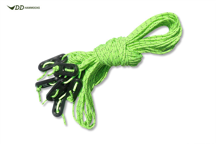 DD Hammocks SuperLight Guy Rope - Bright Green (8 x 2m)