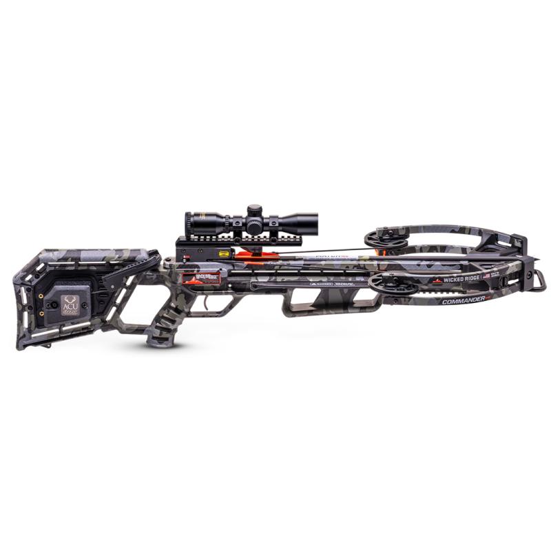 Wicked Ridge Commander M1 Compound Crossbow with ACUdraw & Multi-Line Scope - Camo