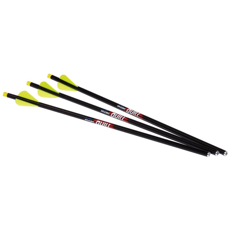 Excalibur 16.5" Carbon Crossbow Bolts - Quill Illuminated