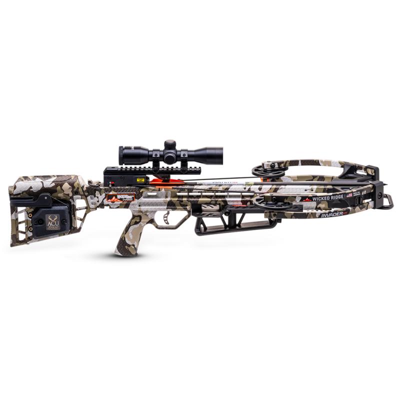 Wicked Ridge Invader M1 Compound Crossbow with ACUdraw De-Cock - Camo