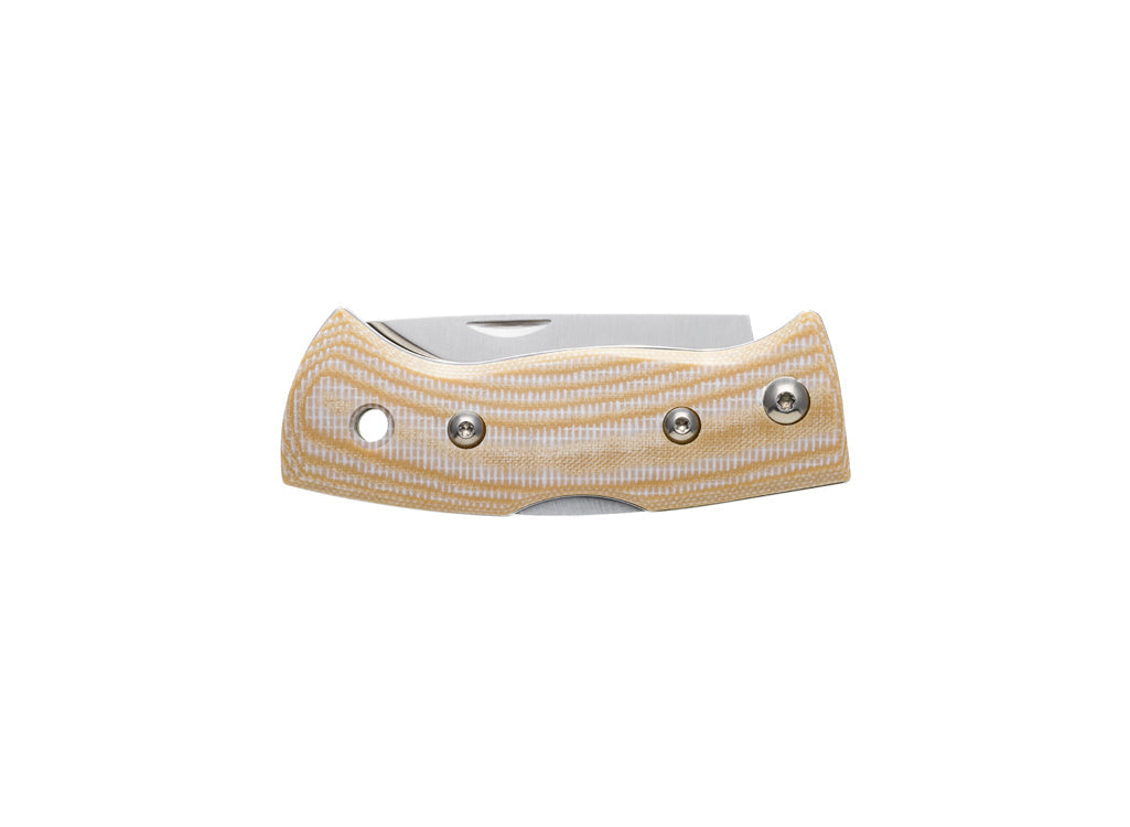 Helle Berget Folding Lock Knife - Beige Canvas