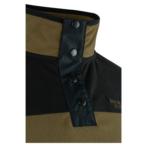 Jack Pyke Snap Neck Fleece Top - Dark Mustard