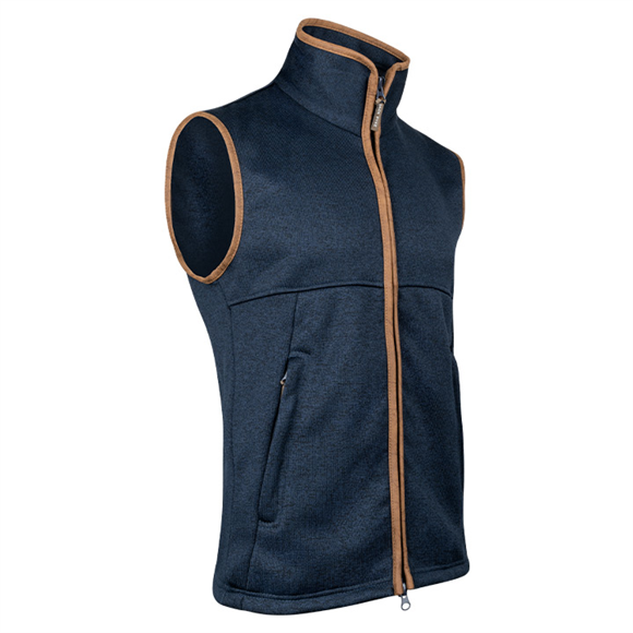 Jack Pyke Melange Fleece Gilet - Navy Fleck