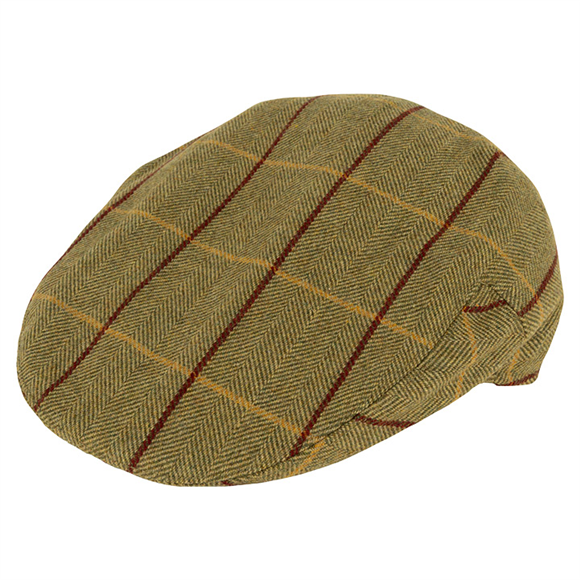 Jack Pyke Wool Blend Flat Cap - Tweed