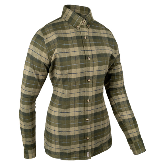 Jack Pyke Ladies Bleasdale Heavy Flannel Shirt - Green