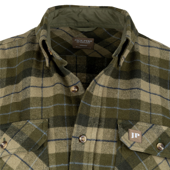 Jack Pyke Bleasdale Heavy Flannel Shirt - Green