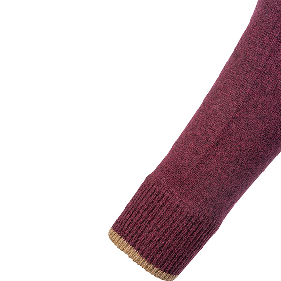 Jack Pyke Ashcombe 100% Lambswool Zipknit - Plum