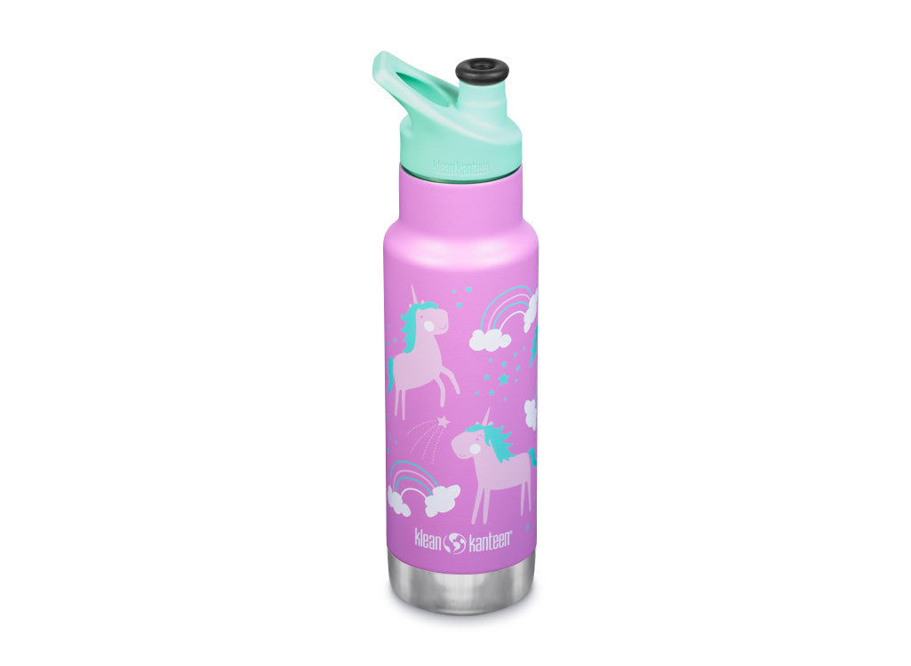 Klean Kanteen 355ml Classic Kid's Insulated Water Bottle with Sport Cap