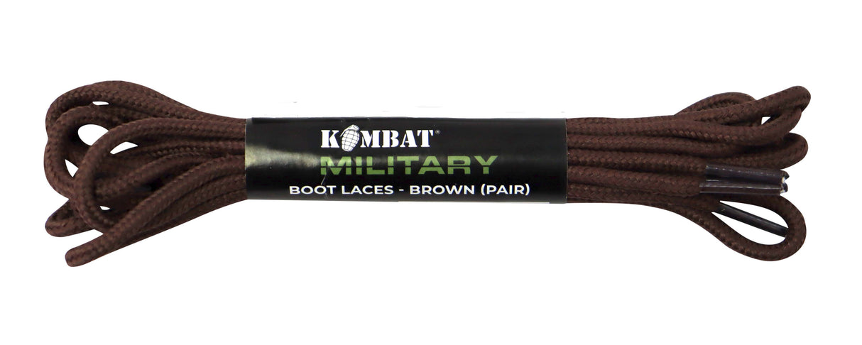 Kombat UK Boot Laces - BROWN (Retail Pack - Pair)