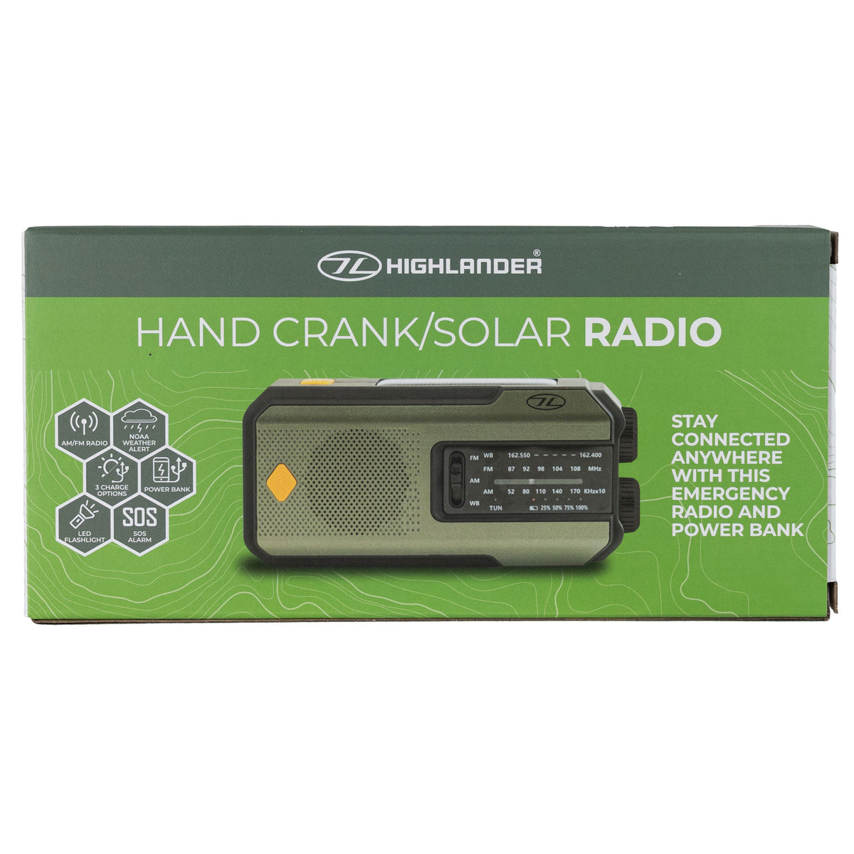 Highlander Universal Survival Emergency Power Hub (Powerbank, Torch, Radio, SOS)