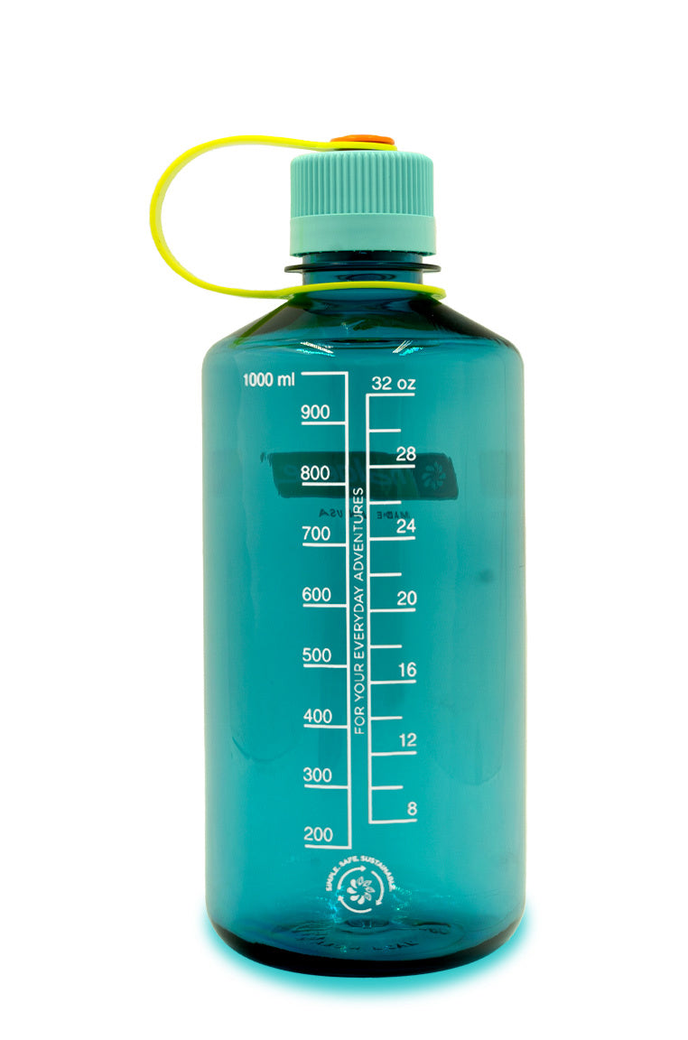 Nalgene 32oz / 1L Sustain Narrow Mouth Bottle - Cerulean