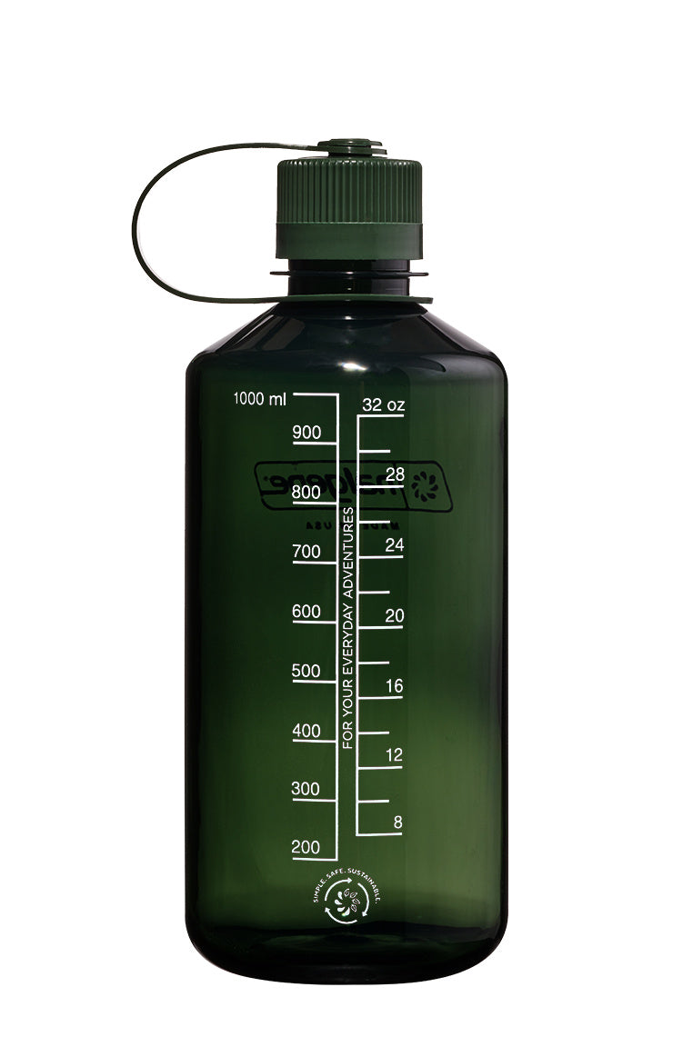 Nalgene 32oz / 1L Sustain Narrow Mouth Bottle - Monochrome Jade