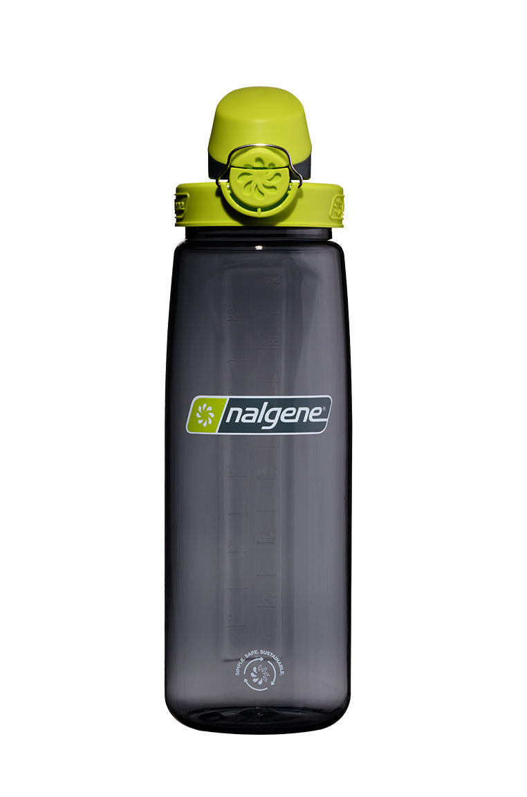 Nalgene 24oz / 0.7L Sustain Otf Bottle - Charcoal, Lime Cap