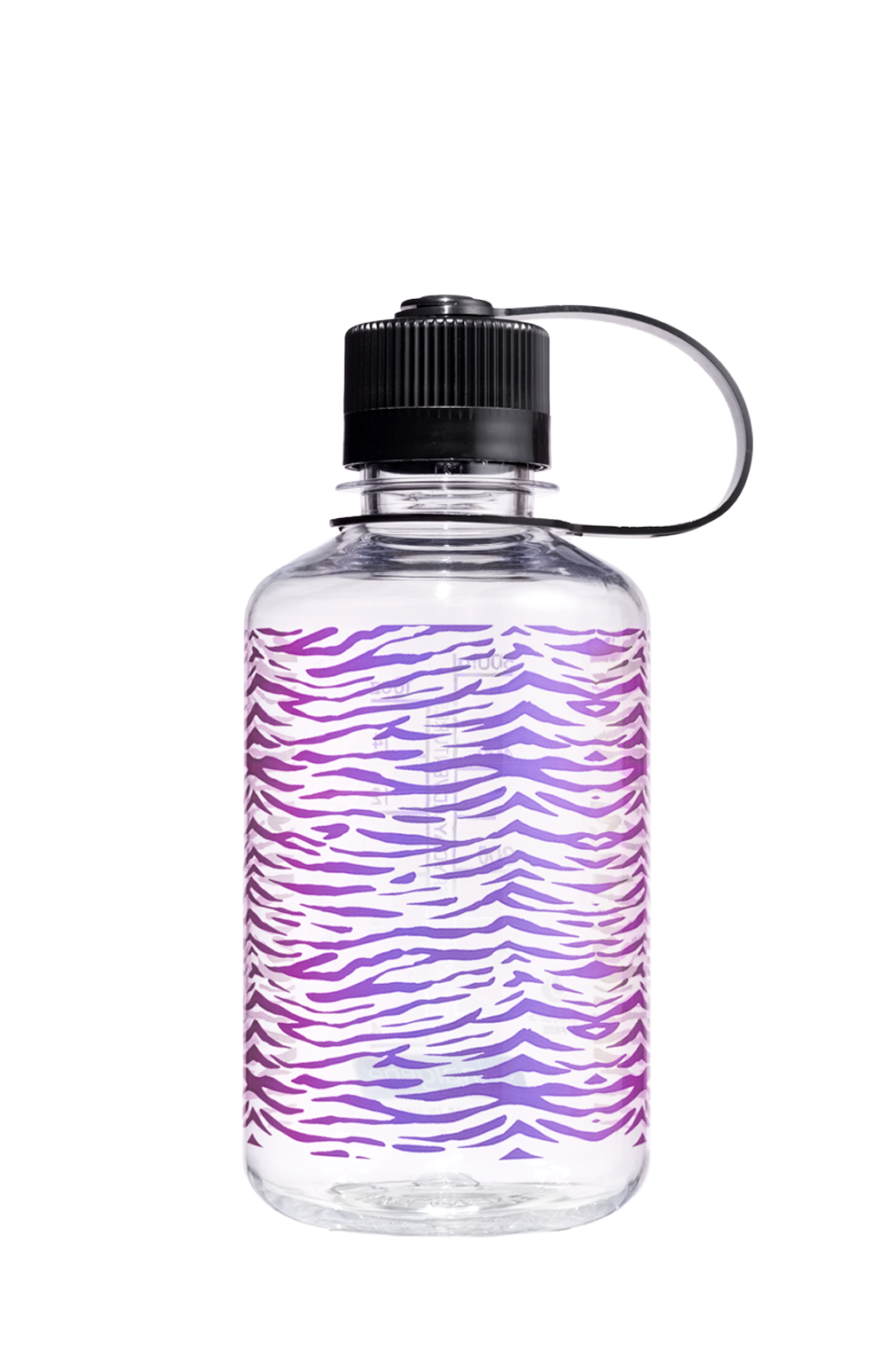 Nalgene 16oz / 0.5L Sustain Narrow Mouth Bottle - Clear Rainbow Zebra Print