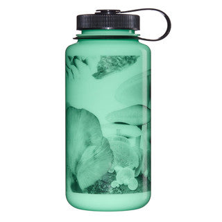 Nalgene Sustain Wide Mouth Bottle - GLO WYLD - Black Mushrooms - 1 Litre