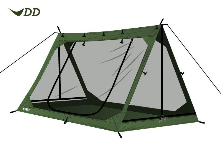 DD Hammocks SuperLight - A-Frame - Mesh Tent