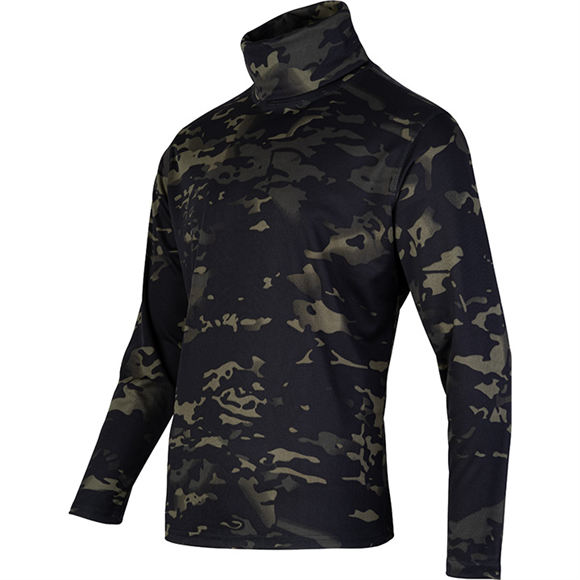Viper Tactical Roll Neck Top V-Cam Black