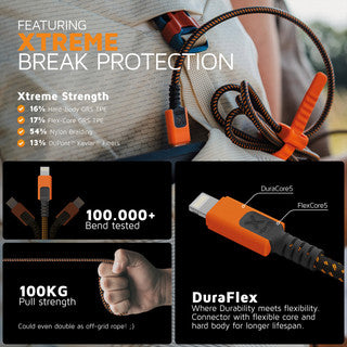 XStorm Xtreme Cable: USB-A to Lightning - 1.5m