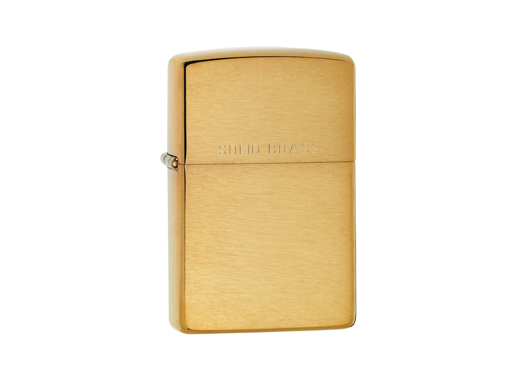 Zippo Classic Brushed Solid Brass Lighter