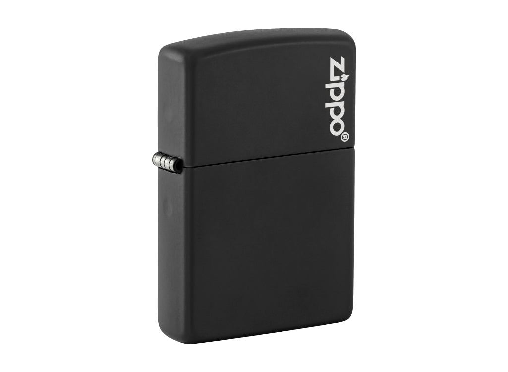 Zippo Classic Black Matte Lighter with Zippo Logo