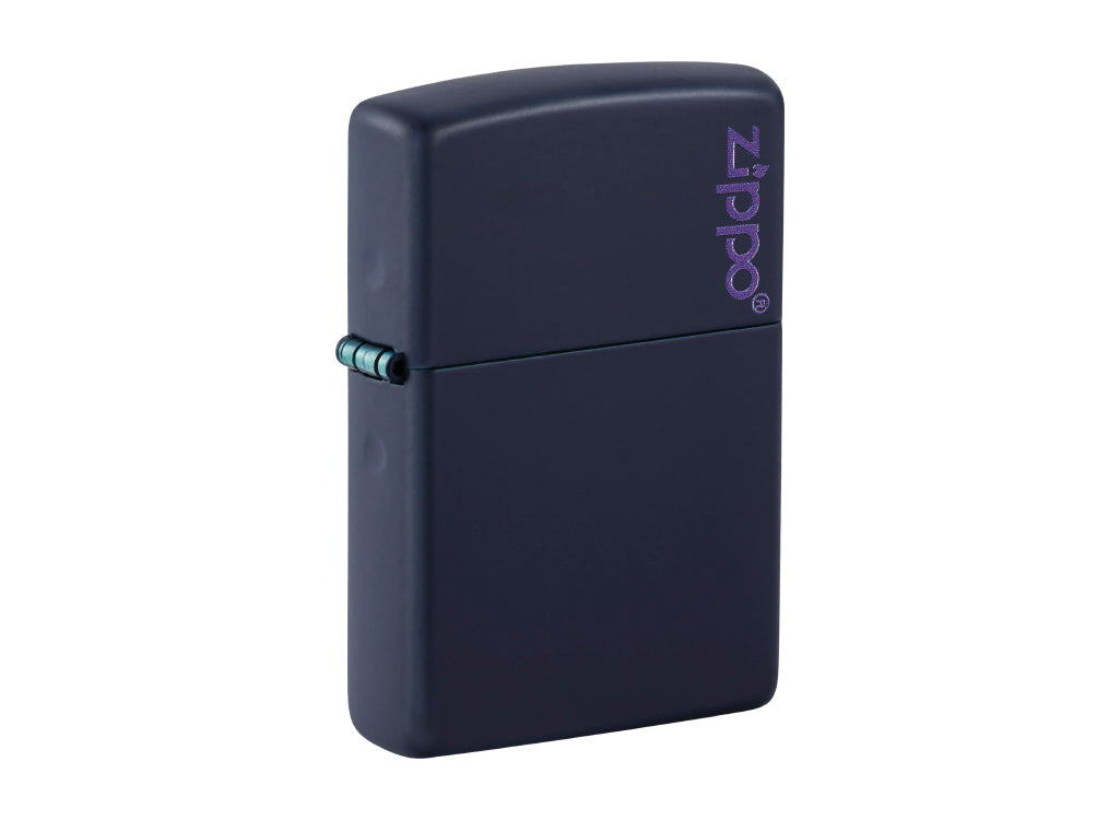 Zippo Classic Navy Matte Lighter with Zippo Logo