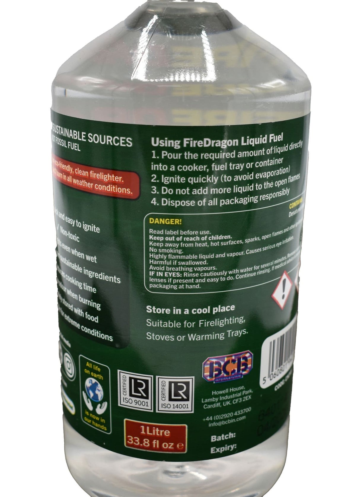 BCB Fire Dragon Liquid Fire Lighter - 1 Litre