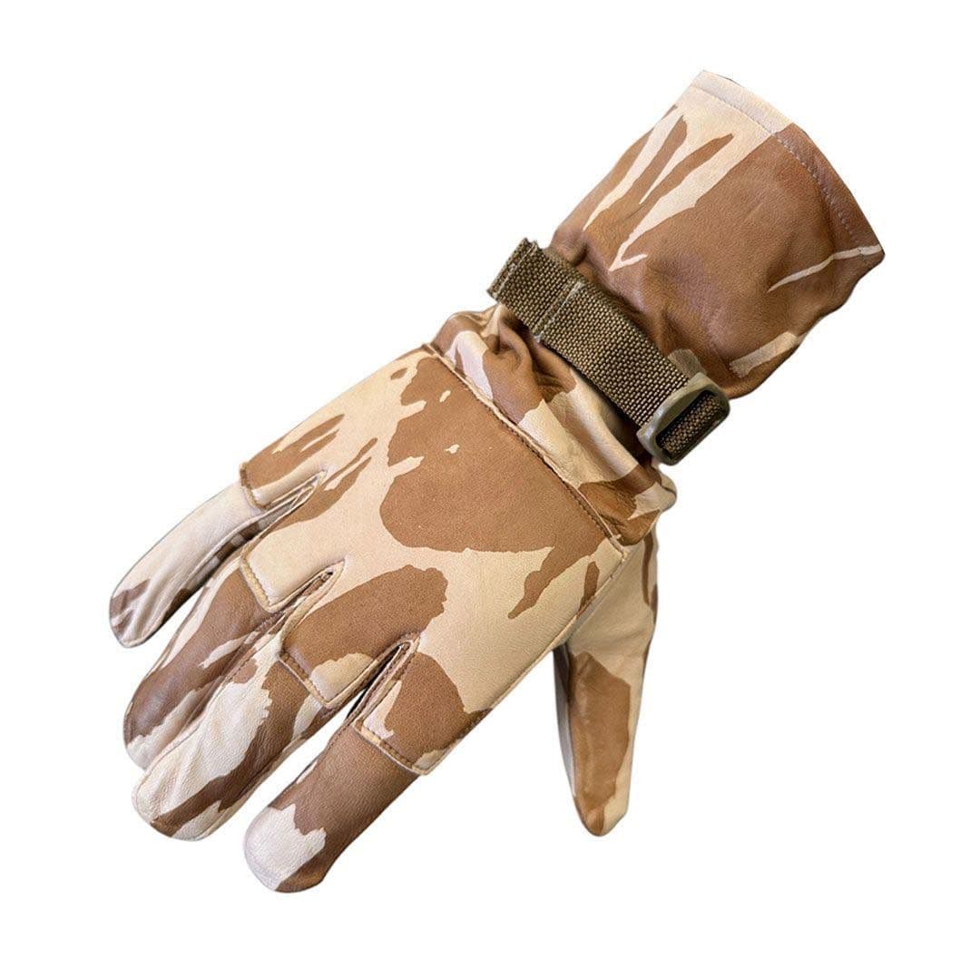 British Military Desert Warm Weather Leather Combat Gloves