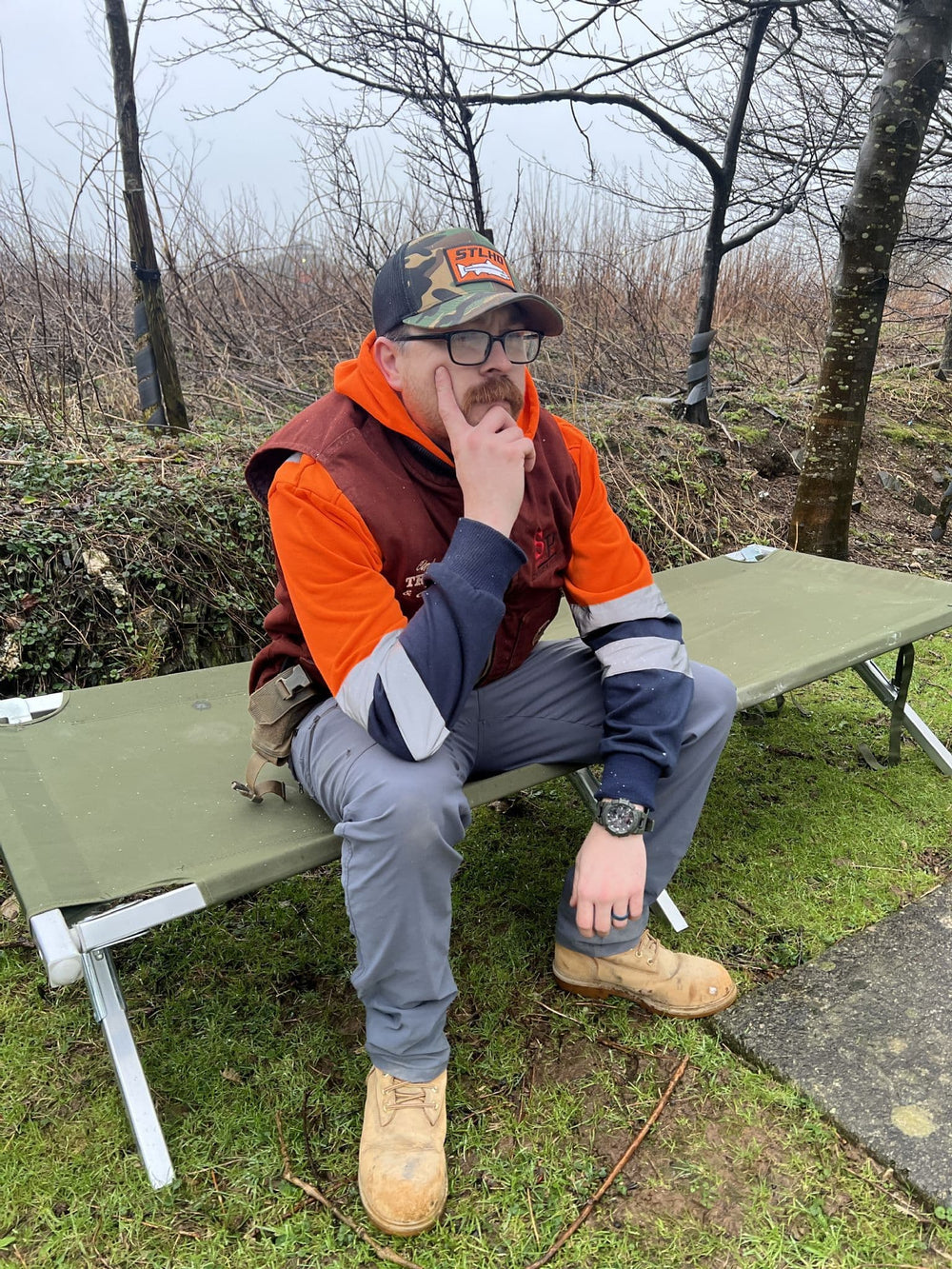 British Military Folding Deluxe Camp Bed