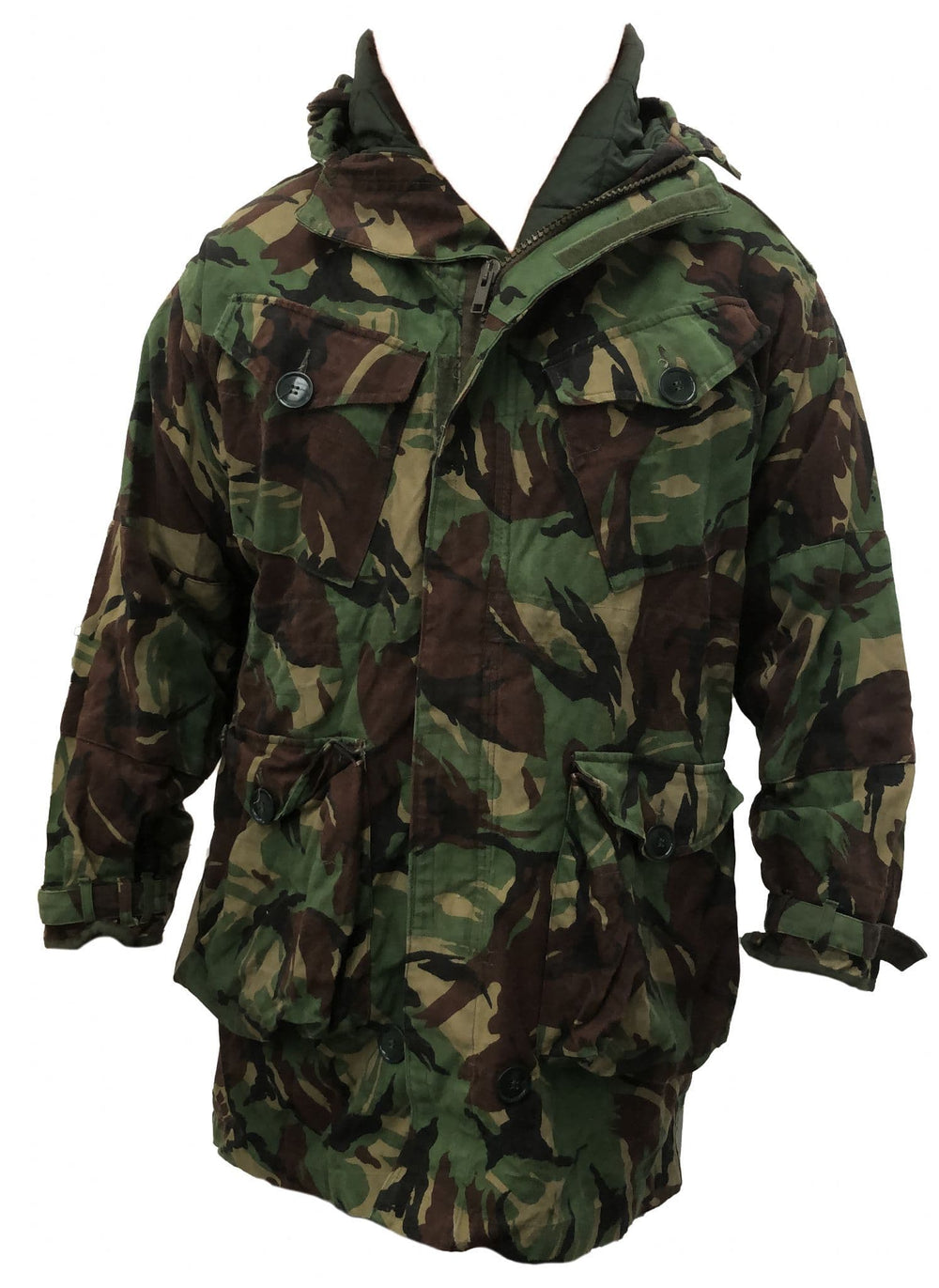 British Military Men's DPM Cold Weather Parka with Wire Hood