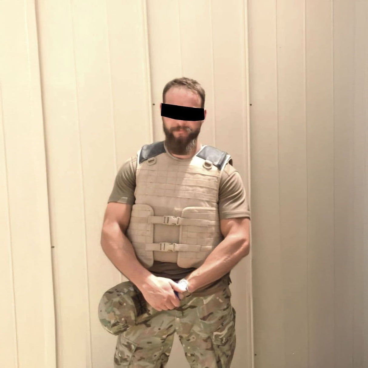 British Military Solo Tan Body Armour Vest Cover