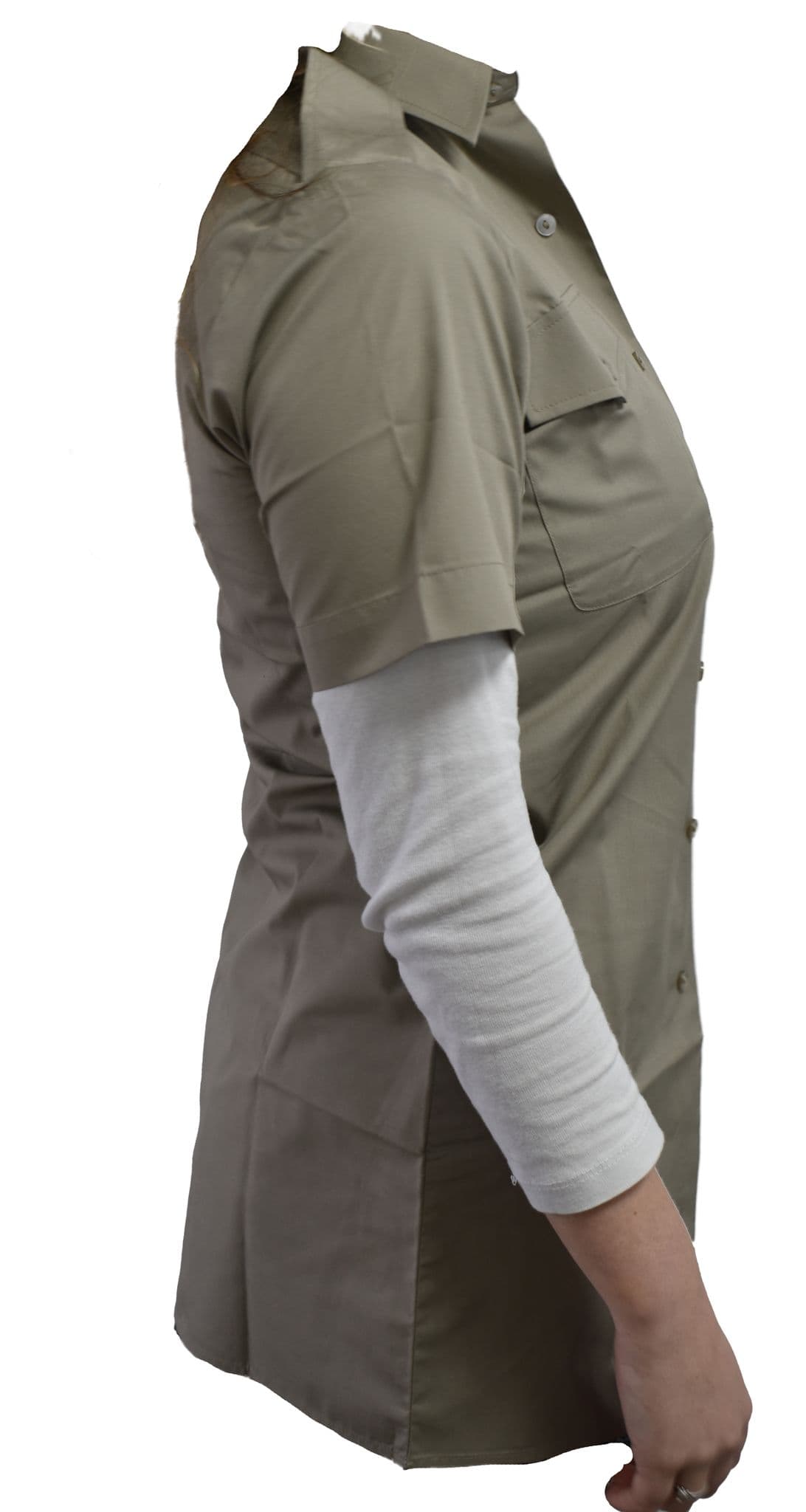 British Military Surplus Men's Short Sleeve Shirt - Stone Brown