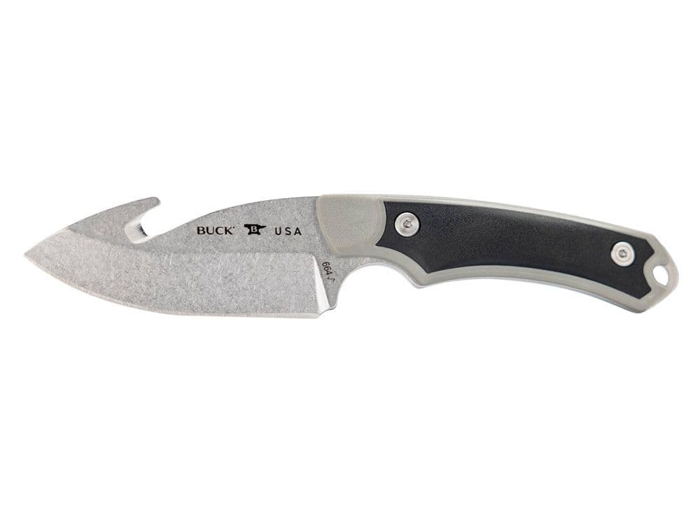 Buck 664 Alpha Hunter Select Guthook Fixed Blade Knife - Grey
