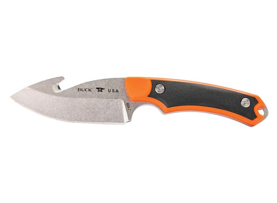 Buck 664 Alpha Hunter Select Guthook Fixed Blade Knife - Orange