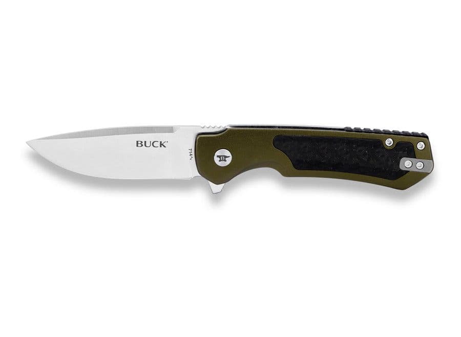 Buck 714 Stinger Folding Lock Knife - Green