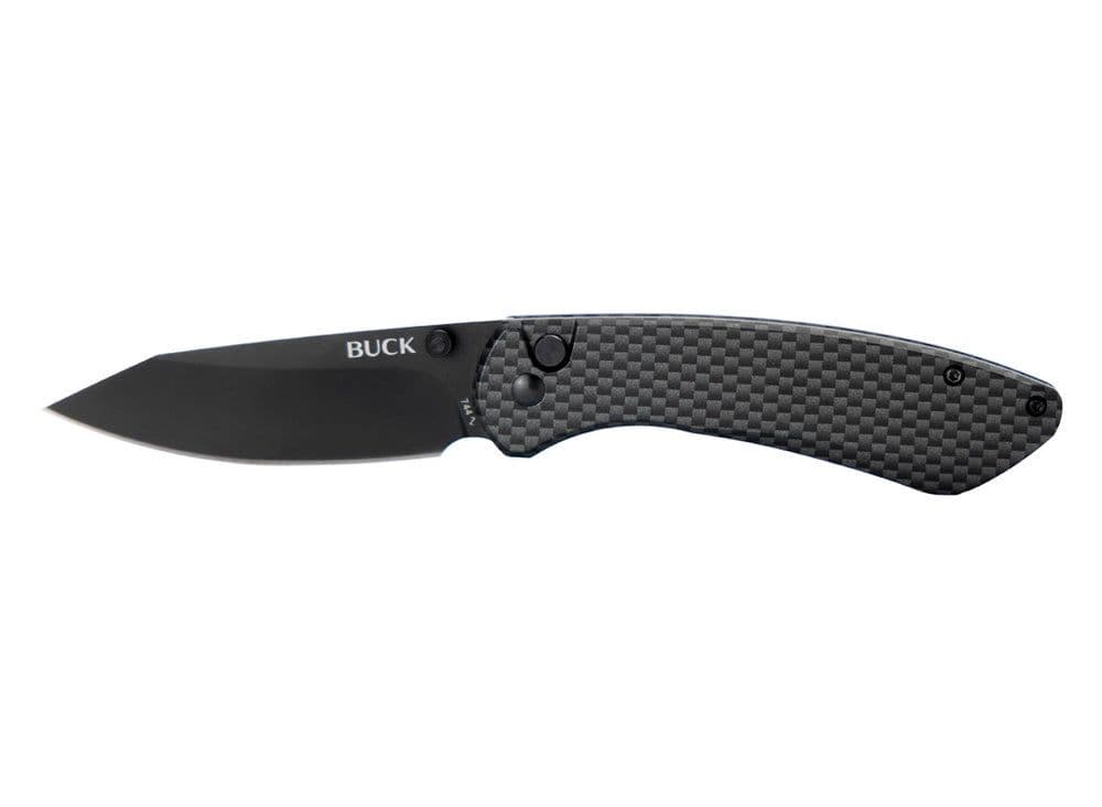 Buck 744 Sovereign Folding Lock Knife - Carbon Fibre