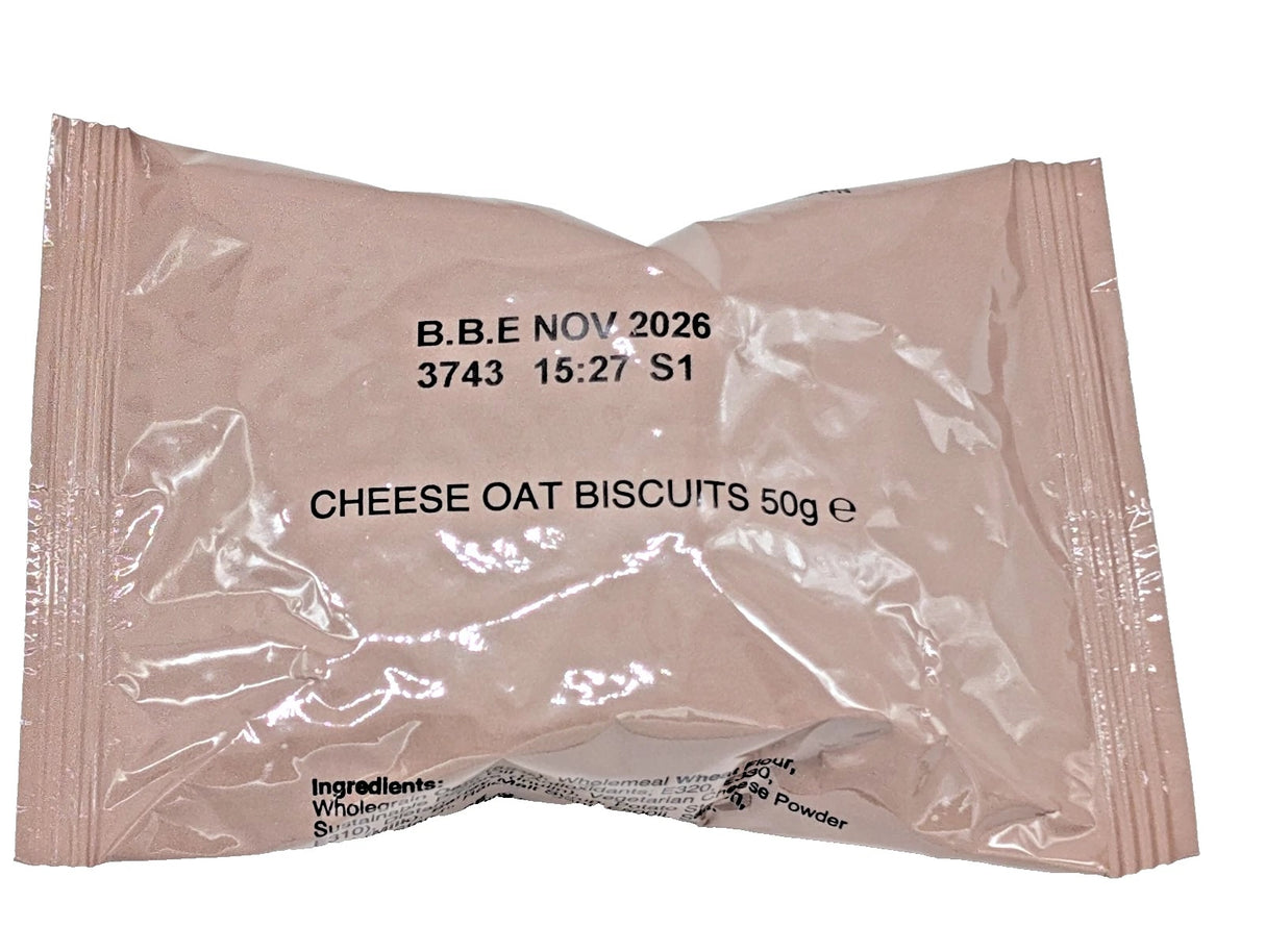British Military Ration Pack Accessory - Cheese Oat Biscuits 50g
