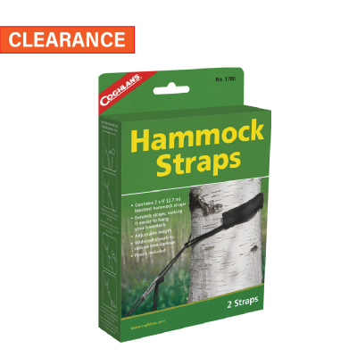 Coghlan's Hammock Tree Straps 2 Pack, 9 Feet Long, Knotted and Adjustable Length