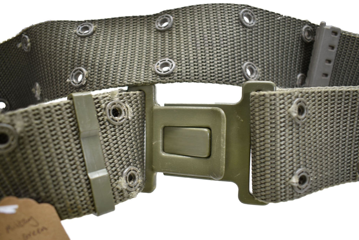Ex Military Olive Green Belt With Heavy Duty Clip