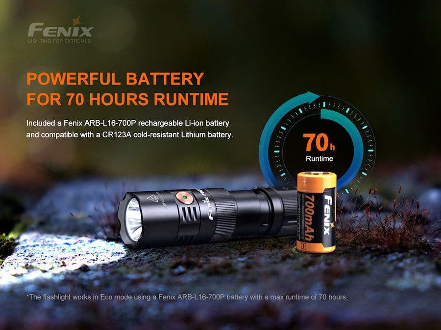Fenix PD25R 800 Lumen Rechargeable Torch